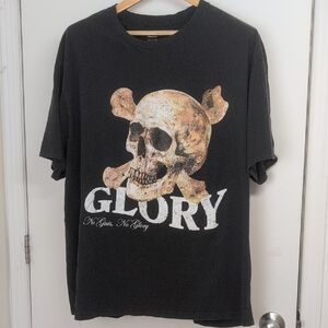 BLACK SKULL T SHIRT SIZE X LARGE